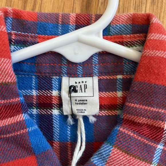 San Clemente California Flannel Shirt upcycled unisex Size 4 - Picture 6 of 6